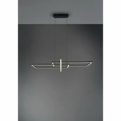 Suspension Trio Salinas LED Noir, 1 lumière