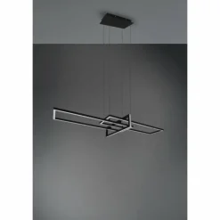Suspension Trio Salinas LED Noir, 1 lumière