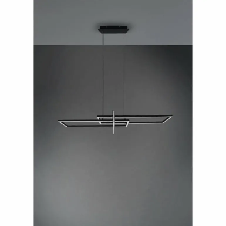 Suspension Trio Salinas LED Noir, 1 lumière