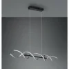 Suspension Trio Sequence LED Aluminium, Noir, 1 lumière