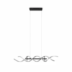 Suspension Trio Sequence LED Aluminium, Noir, 1 lumière