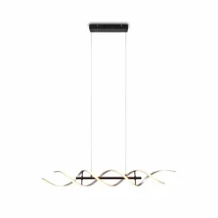 Suspension Trio Sequence LED Aluminium, Noir, 1 lumière