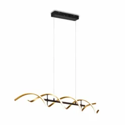 Suspension Trio Sequence LED Laiton, Noir, 1 lumière