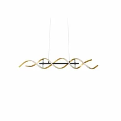 Suspension Trio Sequence LED Laiton, Noir, 1 lumière