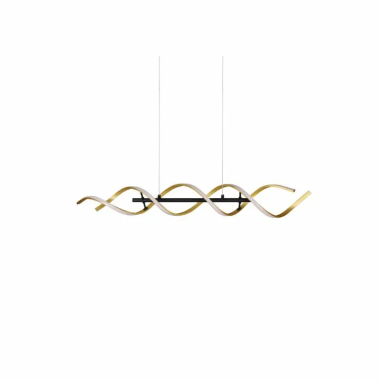 Suspension Trio Sequence LED Laiton, Noir, 1 lumière