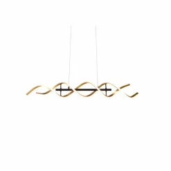 Suspension Trio Sequence LED Laiton, Noir, 1 lumière