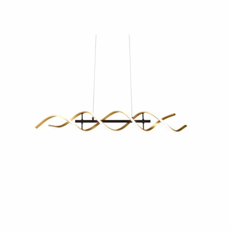 Suspension Trio Sequence LED Laiton, Noir, 1 lumière