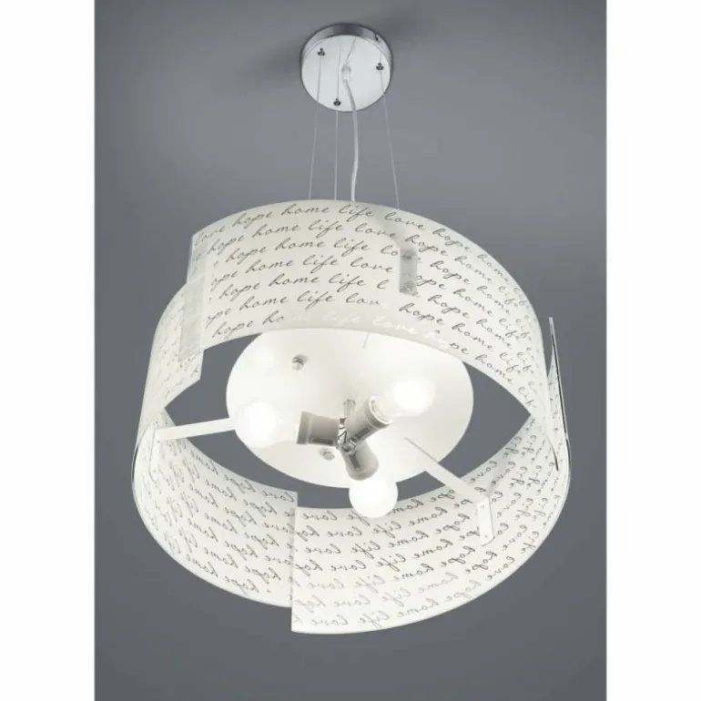 Suspension Trio SIGNA Blanc, 3 lumières