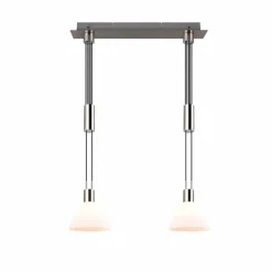 Suspension Trio STANLEY Nickel mat, 2 lumières