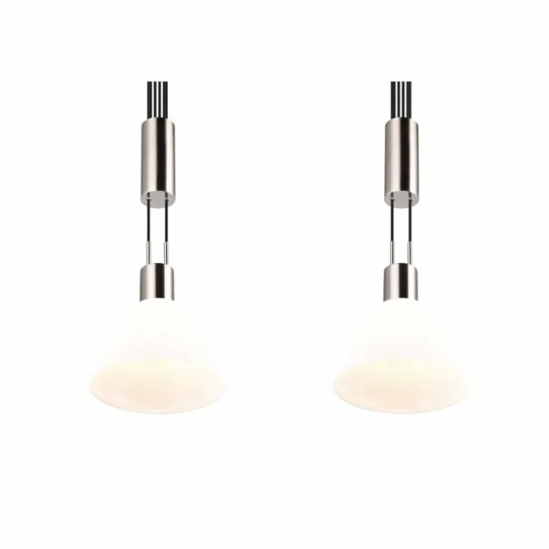 Suspension Trio STANLEY Nickel mat, 2 lumières