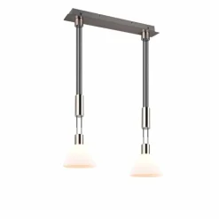 Suspension Trio STANLEY Nickel mat, 2 lumières