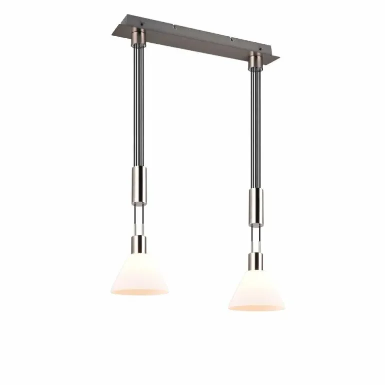 Suspension Trio STANLEY Nickel mat, 2 lumières