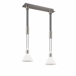 Suspension Trio STANLEY Nickel mat, 2 lumières