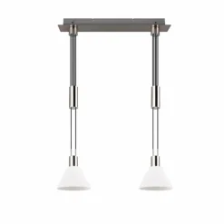 Suspension Trio STANLEY Nickel mat, 2 lumières