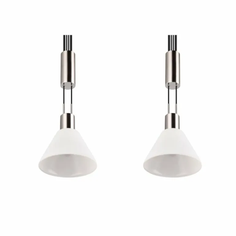 Suspension Trio STANLEY Nickel mat, 2 lumières