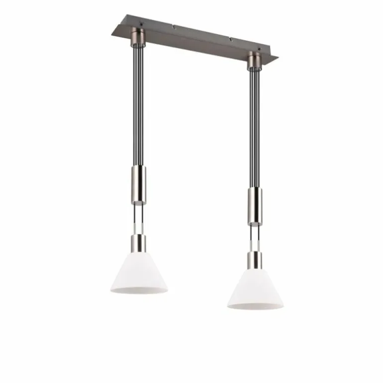 Suspension Trio STANLEY Nickel mat, 2 lumières