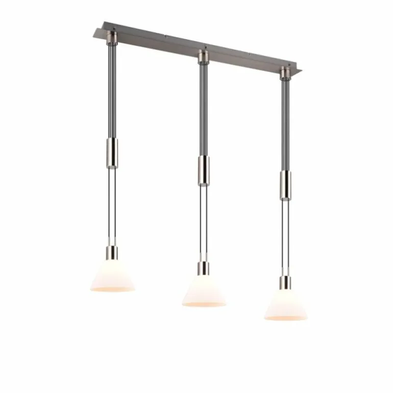 Suspension Trio STANLEY Nickel mat, 3 lumières