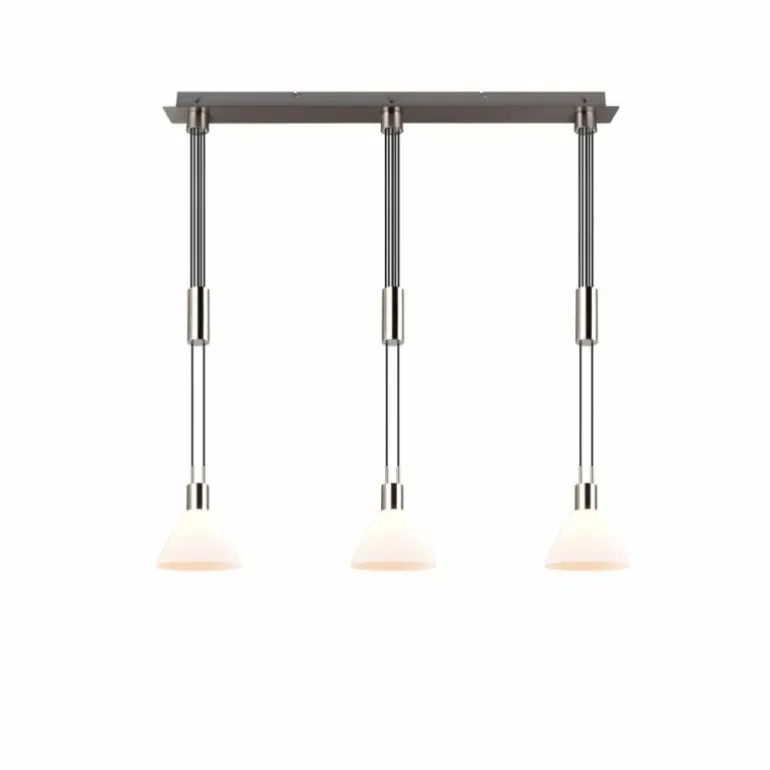 Suspension Trio STANLEY Nickel mat, 3 lumières