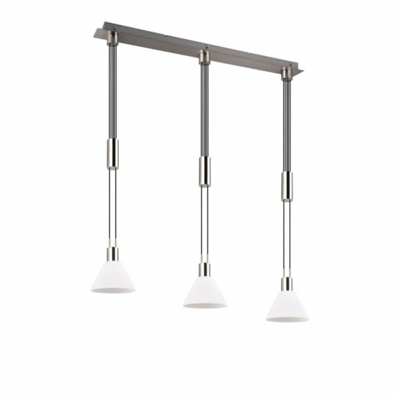 Suspension Trio STANLEY Nickel mat, 3 lumières