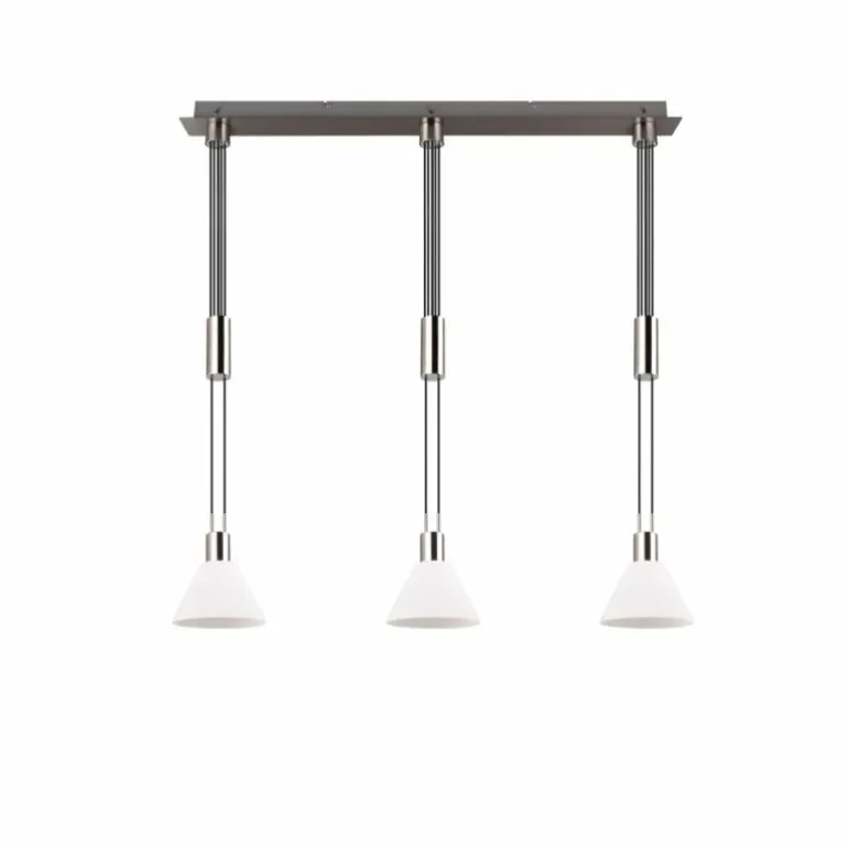 Suspension Trio STANLEY Nickel mat, 3 lumières