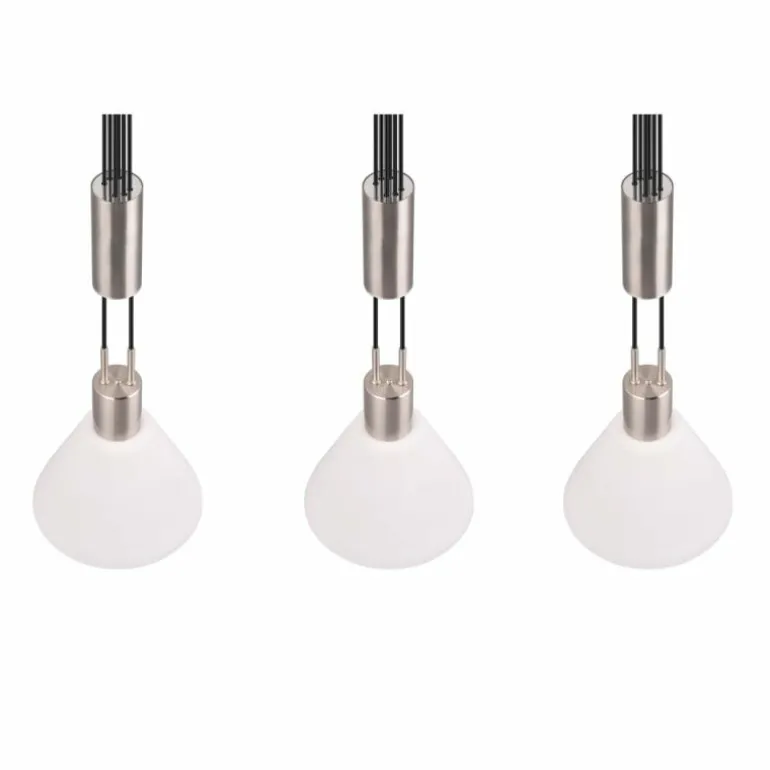 Suspension Trio STANLEY Nickel mat, 3 lumières