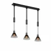 Suspension Trio STANLEY Noir, 3 lumières