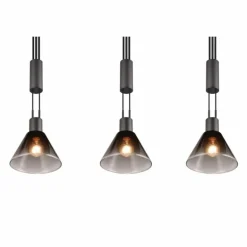 Suspension Trio STANLEY Noir, 3 lumières