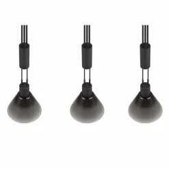 Suspension Trio STANLEY Noir, 3 lumières