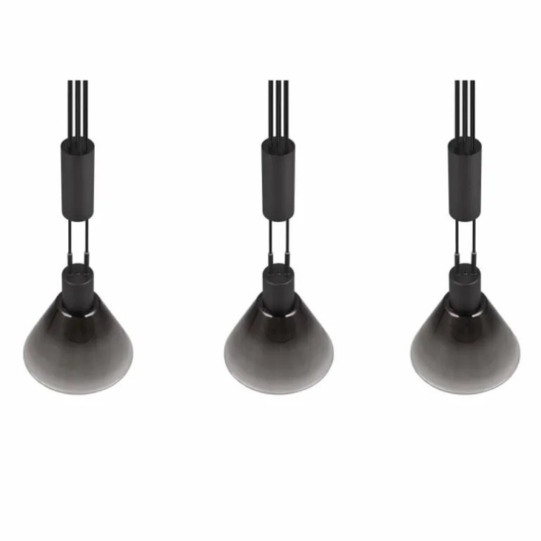 Suspension Trio STANLEY Noir, 3 lumières