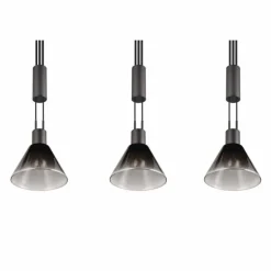 Suspension Trio STANLEY Noir, 3 lumières