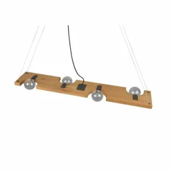 Suspension Trio Tailor Brun foncé, Écru, Nickel mat, 4 lumières