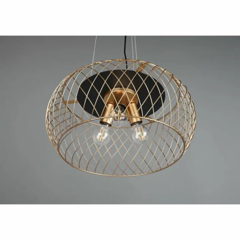 Suspension Trio Tamil Noir, 3 lumières