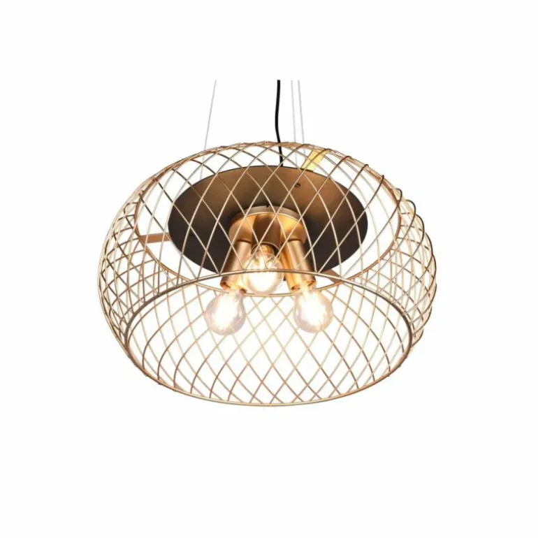 Suspension Trio Tamil Noir, 3 lumières