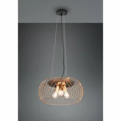 Suspension Trio Tamil Noir, 3 lumières