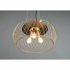 Suspension Trio Tamil Noir, 3 lumières