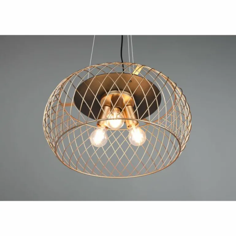 Suspension Trio Tamil Noir, 3 lumières