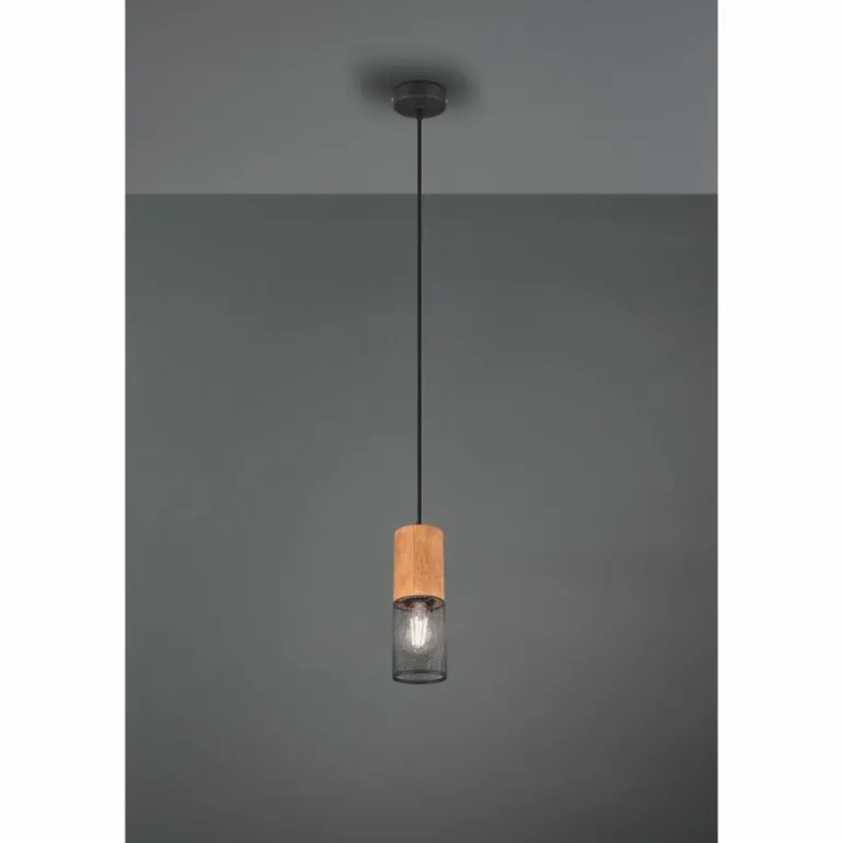 Suspension Trio Tosh LED Noir, 1 lumière