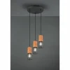 Suspension Trio Tosh Noir, 3 lumières