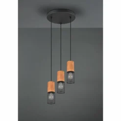 Suspension Trio Tosh Noir, 3 lumières