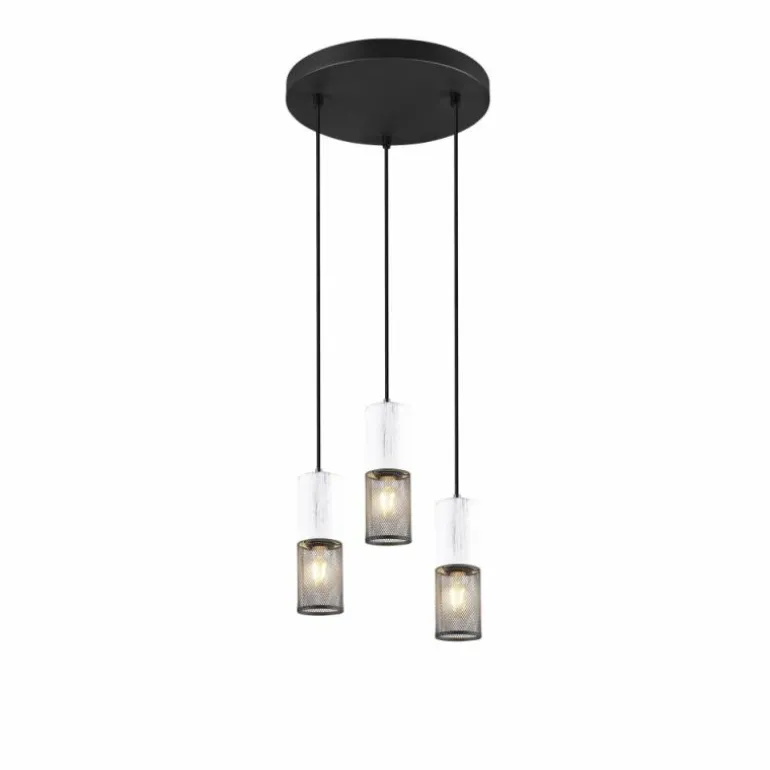 Suspension Trio TOSH Noir, 3 lumières