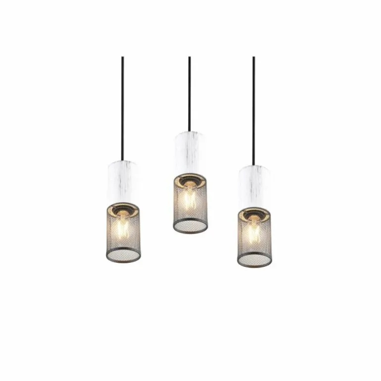Suspension Trio TOSH Noir, 3 lumières