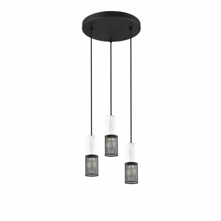 Suspension Trio TOSH Noir, 3 lumières