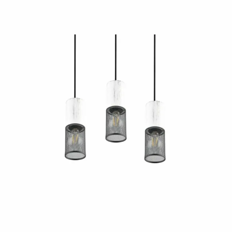 Suspension Trio TOSH Noir, 3 lumières