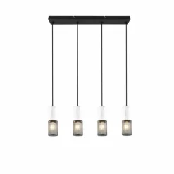 Suspension Trio TOSH Noir, 4 lumières