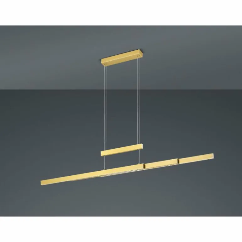 Suspension Trio Trajan LED Laiton, 3 lumières