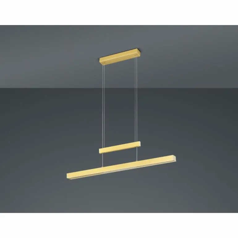 Suspension Trio Trajan LED Laiton, 3 lumières