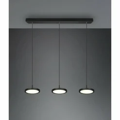 Suspension Trio Tray LED Noir, 3 lumières