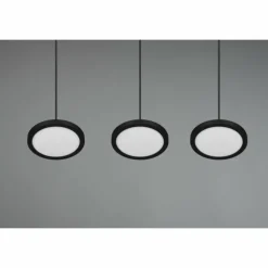 Suspension Trio Tray LED Noir, 3 lumières
