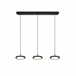 Suspension Trio Tray LED Noir, 3 lumières