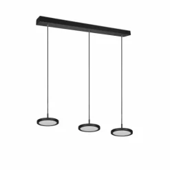 Suspension Trio Tray LED Noir, 3 lumières
